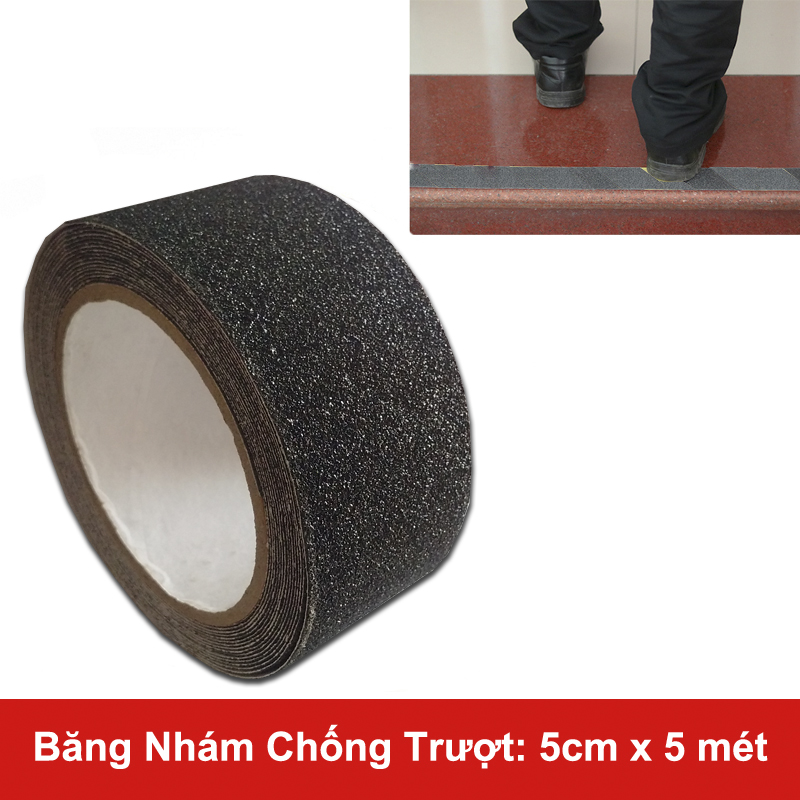 Băng Keo Nhám Cát Chống Trượt Siêu dính (rộng 5cm dài 5 mét)