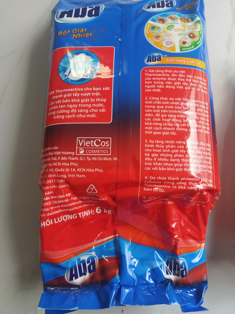 [HCM]Combo 2 gói bột giặt Aba 800g (tổng 2 gói 1,6kg )