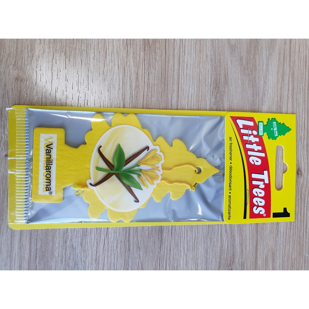 Giấy thơm cây thông khử mùi LITTLE TREES (Black Ice /lá cờ mỹ/ hương vani)