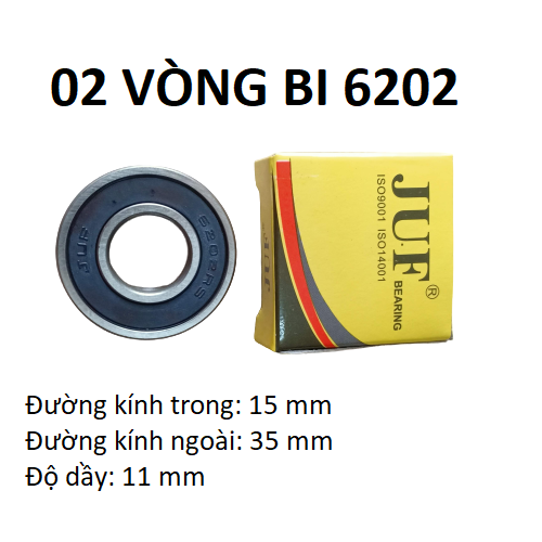 02 vòng bi 6202 juf