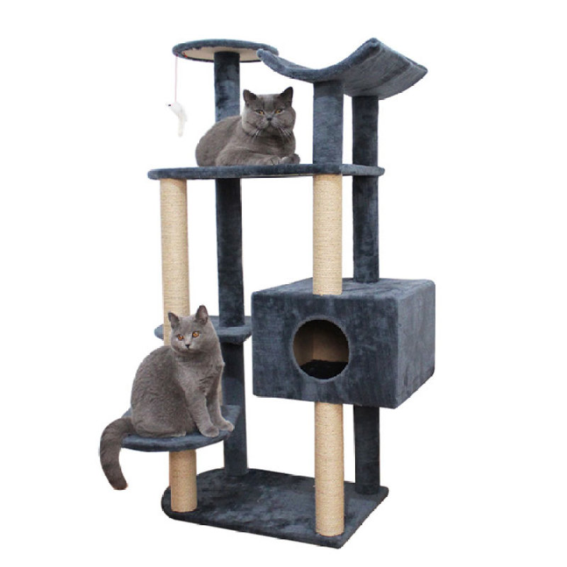 Nhà cây Cat tree cho mèo 1650 60x40x130cm - Trụ cào móng mèo - CutePets