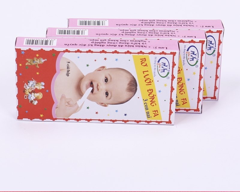 Tưa lưỡi (hộp 5 chiếc), tưa lưỡi vệ sinh cho bé