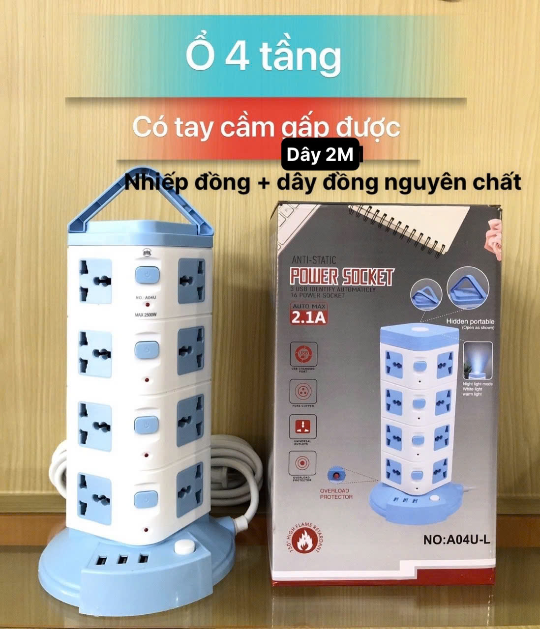 Ổ Cắm Điện USB Đa Năng