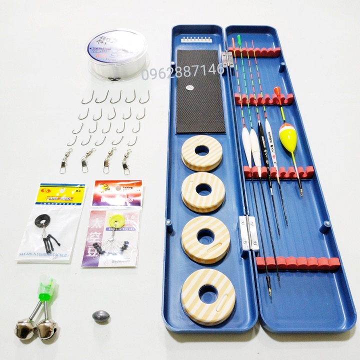 Combo hộp đựng phao+14 món phụ kiện như hình
