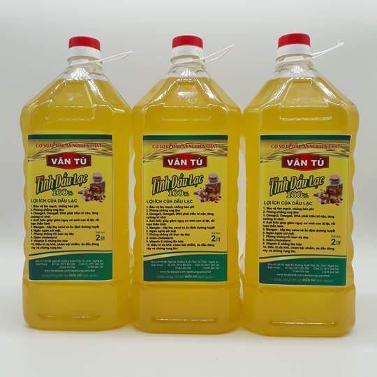 2LIT DẦU LẠC SEN NGHỆ AN (DẬU ĐẬU PHỘNG) NGUYÊN CHẤT