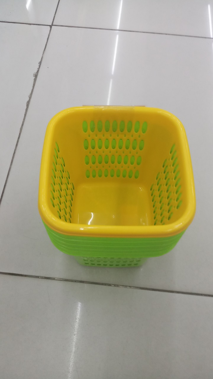 [HCM]Combo 6 cái rổ nhựa Mini cao cấp - KT 15x15 (Vuông tròn)