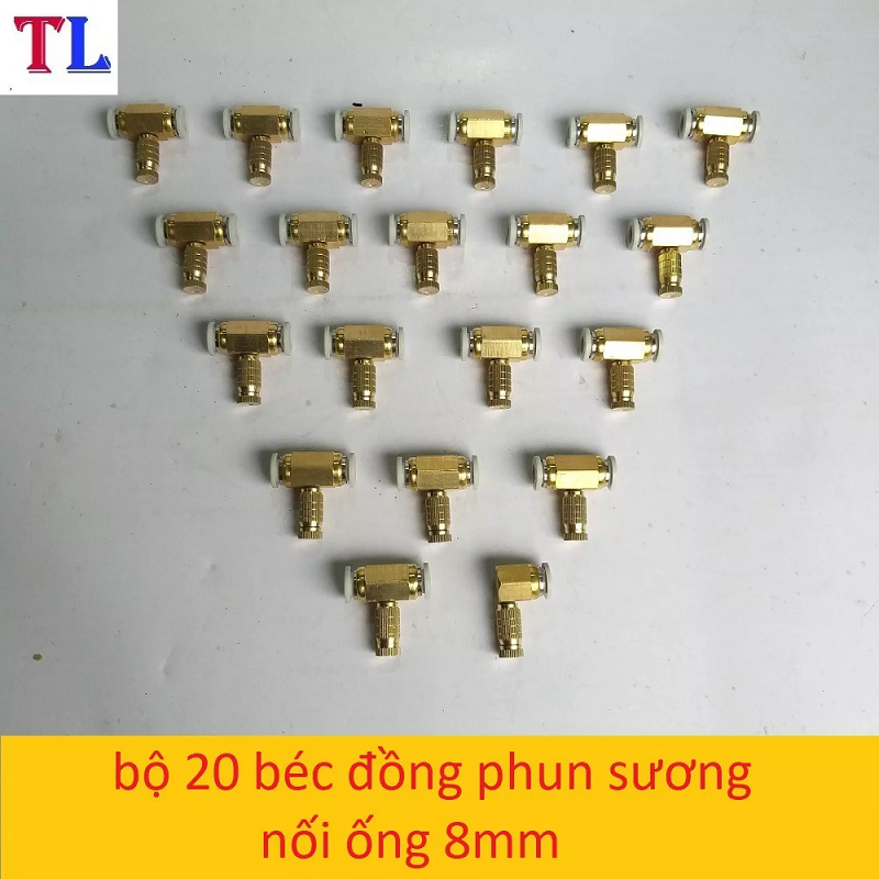 bộ 20 béc phun sương bằng đồng