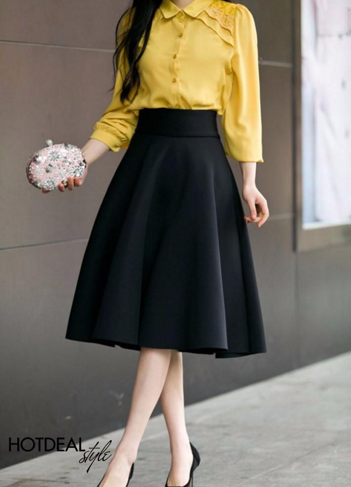 [HCM]Chân váy xòe công sở
