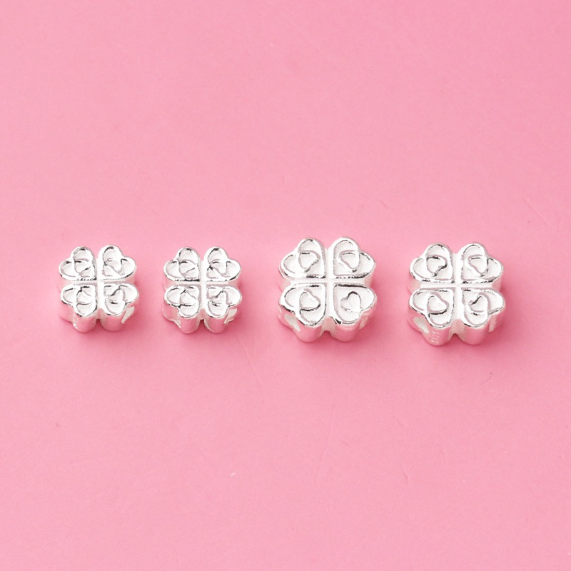 [S925] Charm bạc cỏ 4 lá - MH075