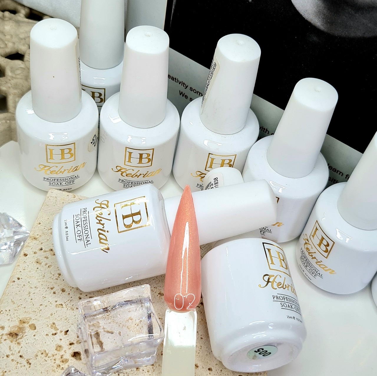 Sơn Gel HB Hàn Quốc Giả Bột 15ml