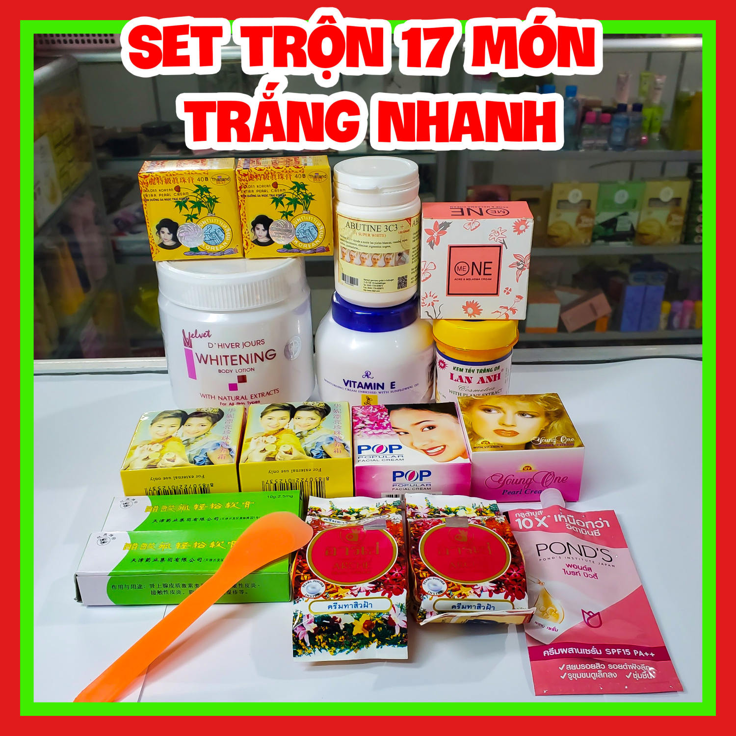 Kem trộn siêu trắng da body 17 món thấm nhanh trắng nhanh không bết rít hiệu quả sau 7 ngày sử dụng