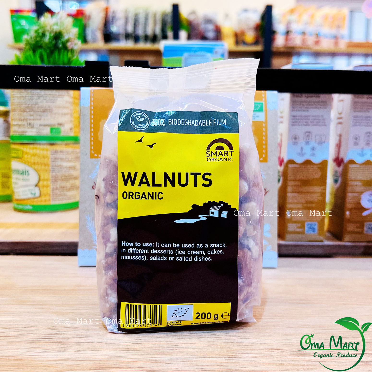 Óc chó hữu cơ Smart Organic 200g