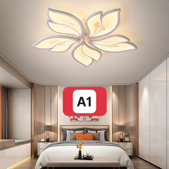 Đèn trần - đèn LED ốp trần Adele - đèn trần trang trí 3 chế độ ánh sáng có điều khiển từ xa hiện đại