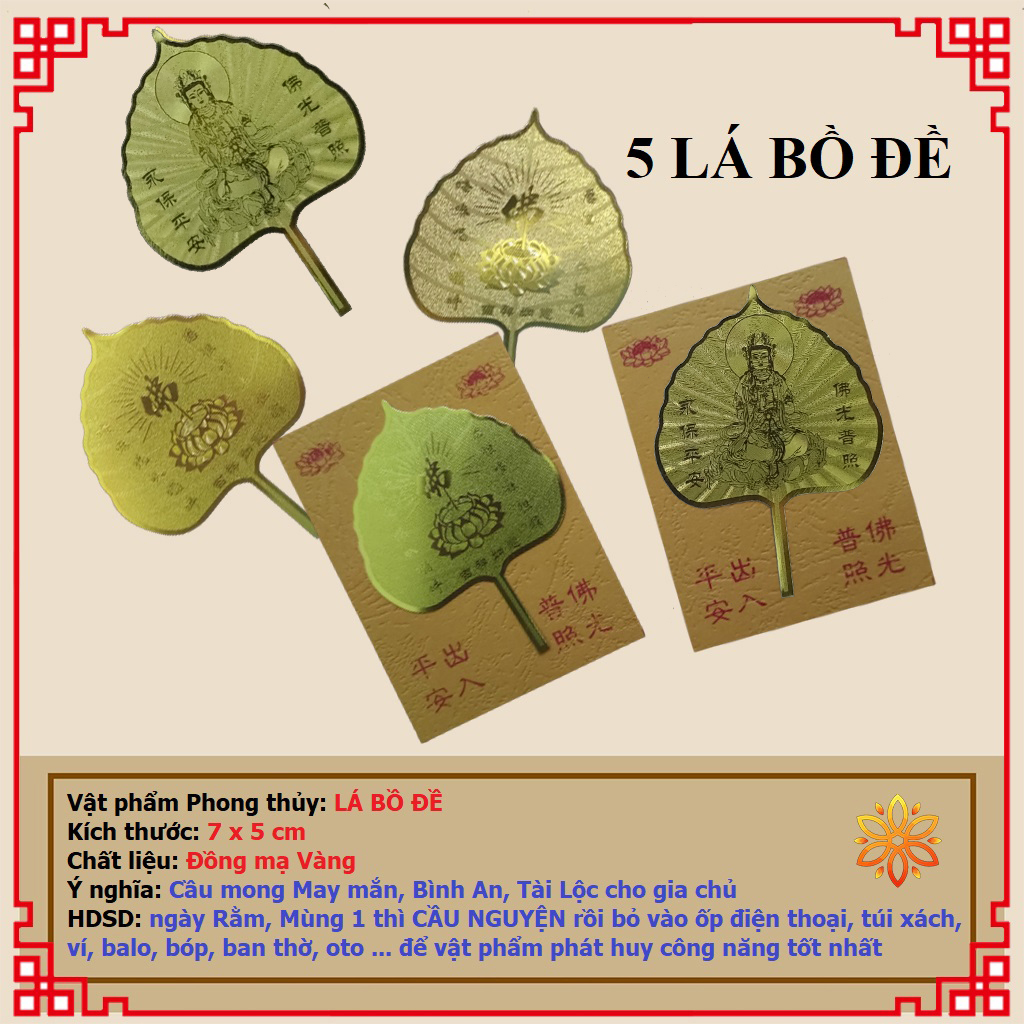 Lá Bồ Đề Cầu May Mắn, Bình An