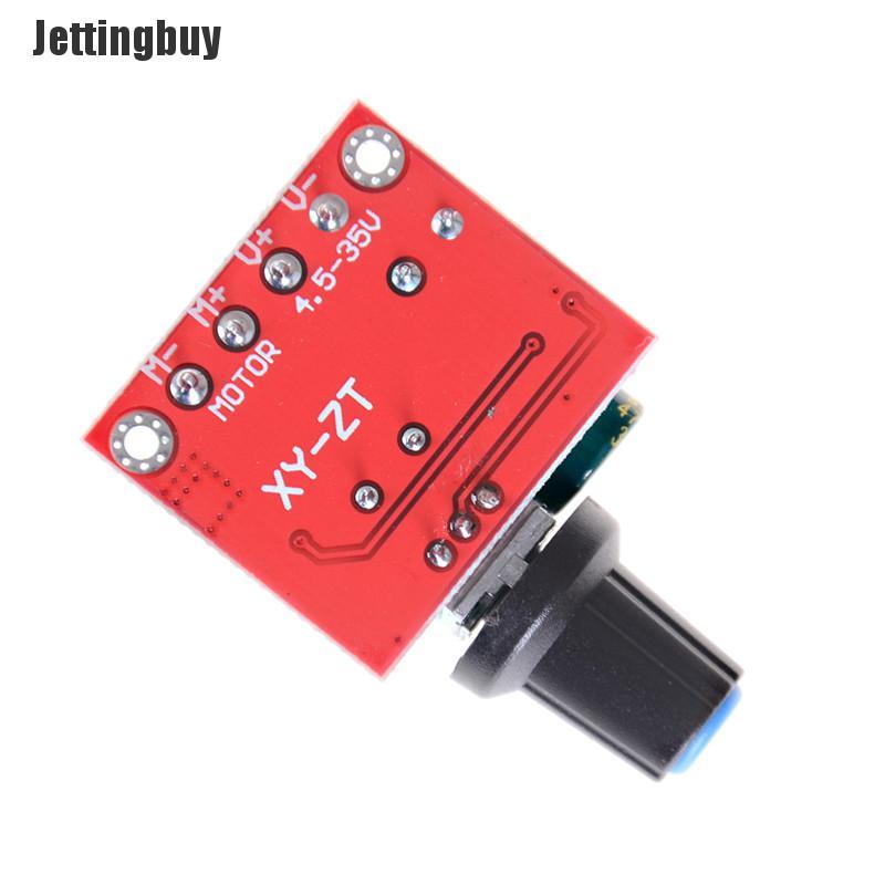 Jettingbuy Mini DC Motor PWM Speed Controller 5A 4.5V-35V Speed Control Switch LED Dimmer