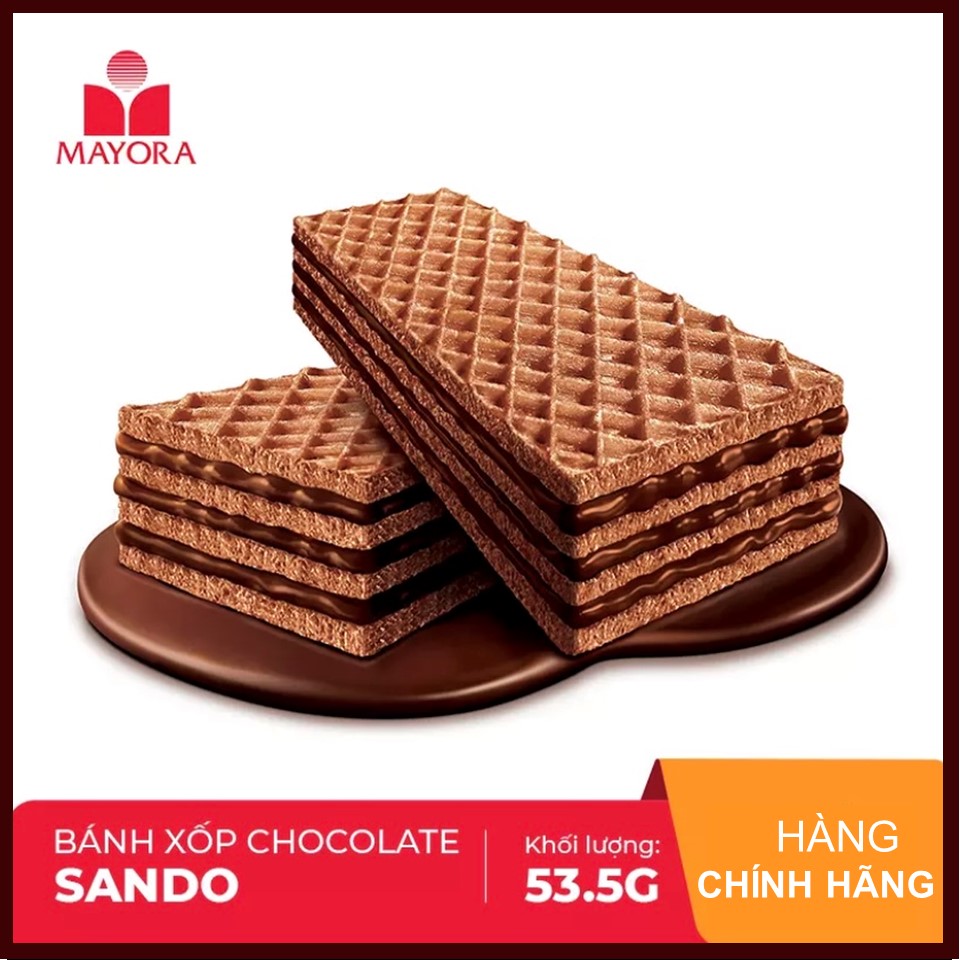 [HCM ship 2h] Combo 5 Bánh xốp Sando Chocolate 53.5gx5