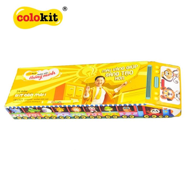 [HCM]BÚT SÁP MÀU THIÊN LONG CR-C021 (24 MÀU)