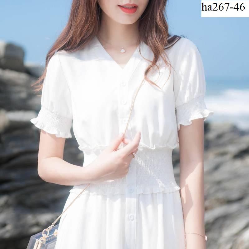 ha267- Đầm tiểu thư sang trọng