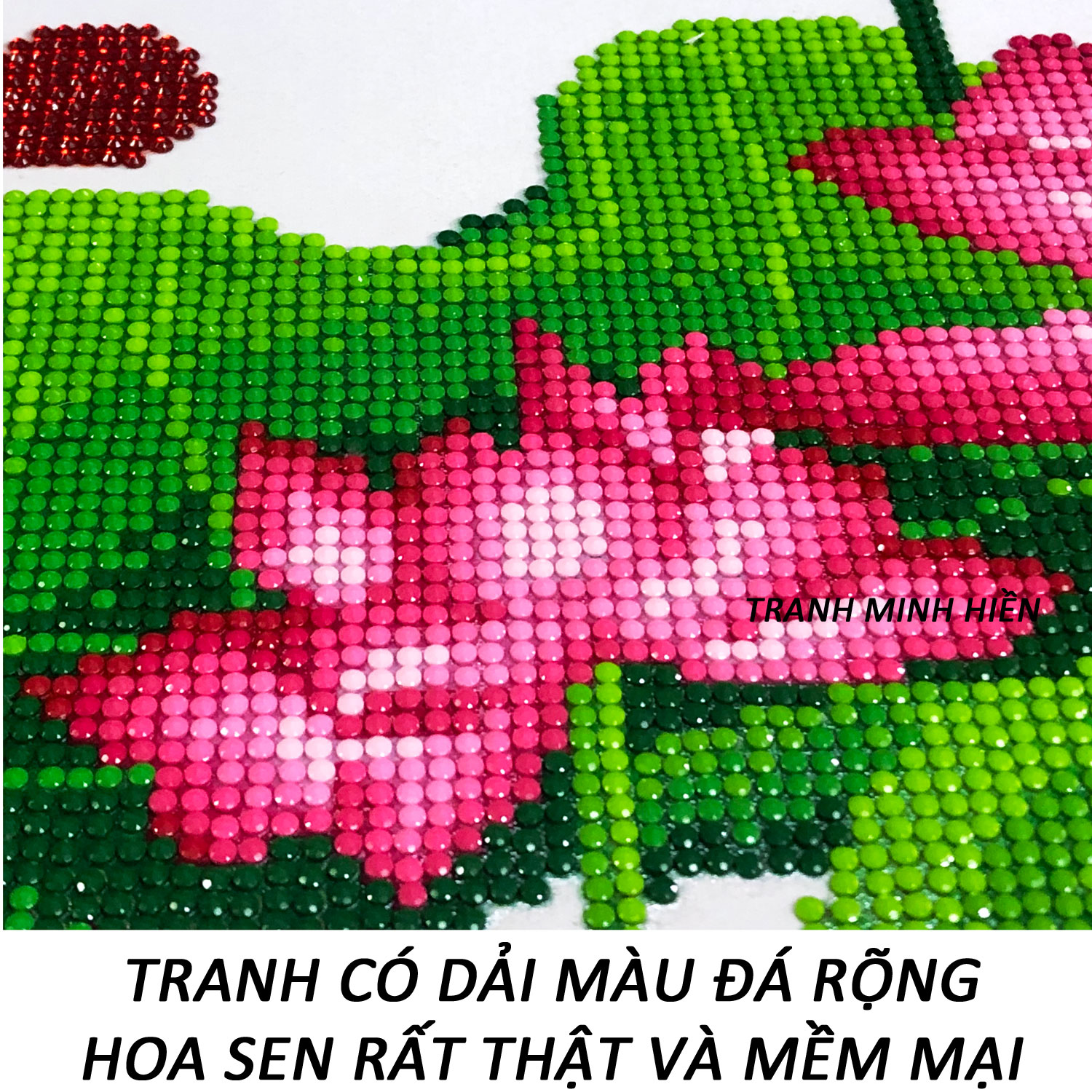 Tranh Đính Đá Giá Rẻ - Quan Thế Âm Bồ Tát Và Đồng Tử 16 (Kèm Quà Tặng) - Tranh Minh Hiền (TỰ ĐÍNH ĐÁ)