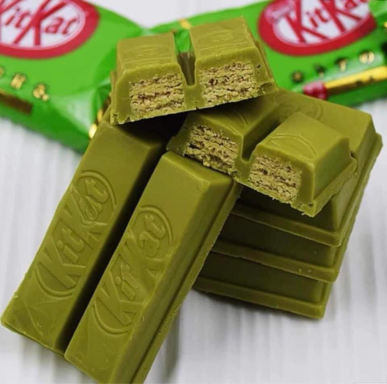 Bánh Socola KITKAT Nestle trà xanh 8 packs