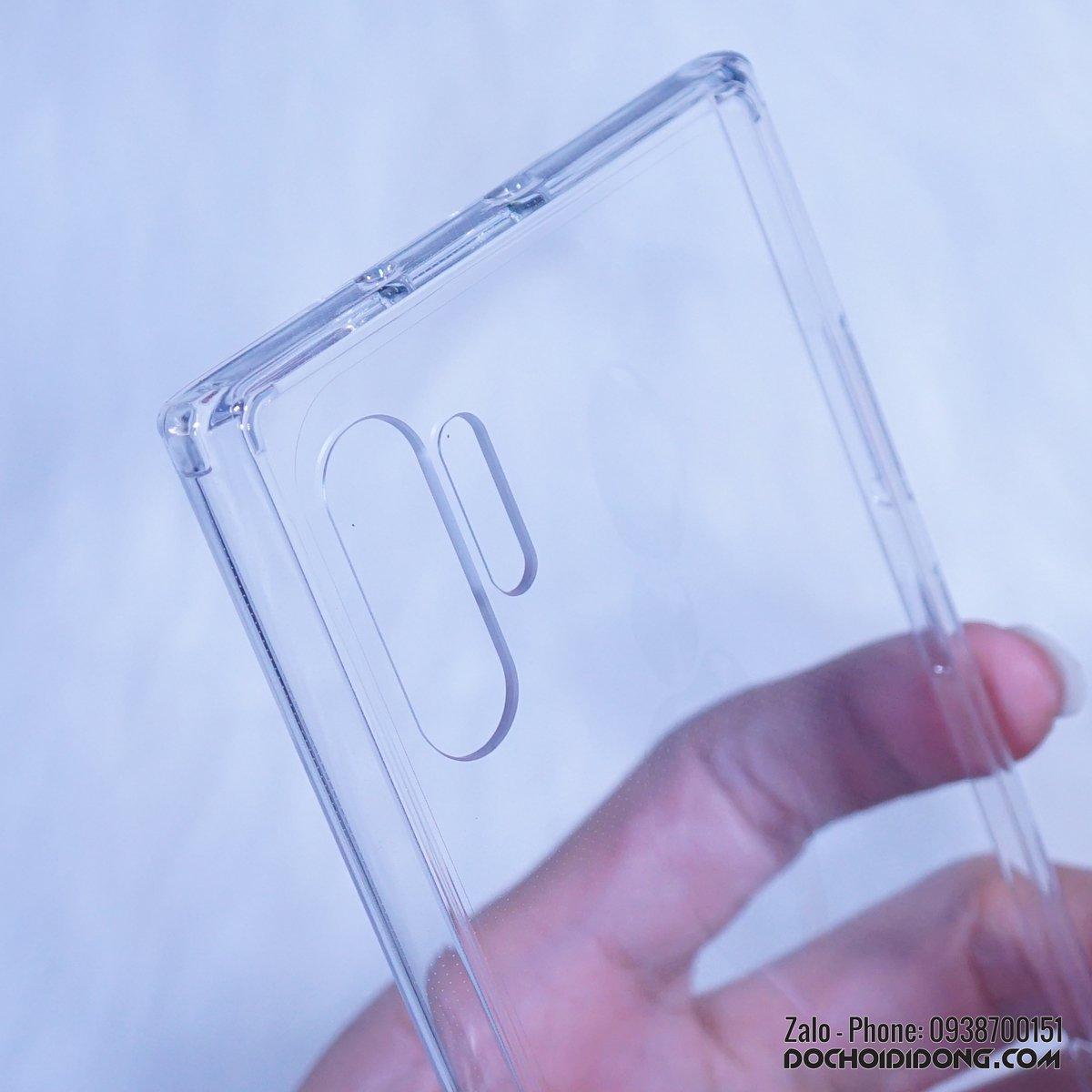 Ốp lưng Samsung Note 10 Plus Likgus lưng cứng trong viền dẻo trong chống sốc