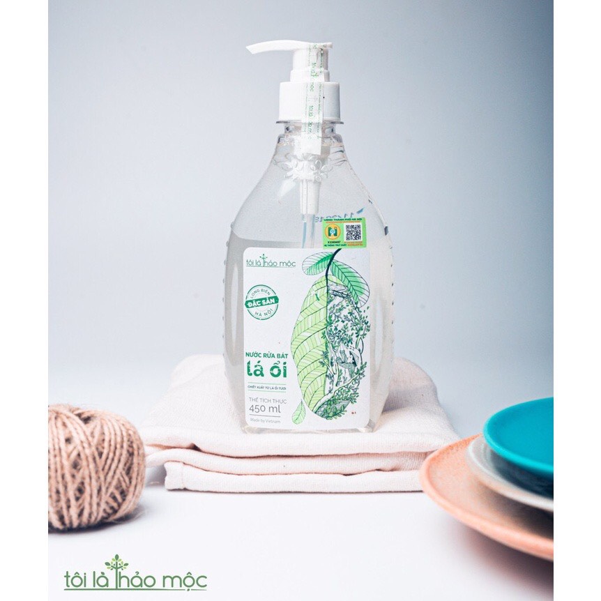 Nước Rửa Bát Lá Ổi 450ml Tôi Là Thảo Mộc