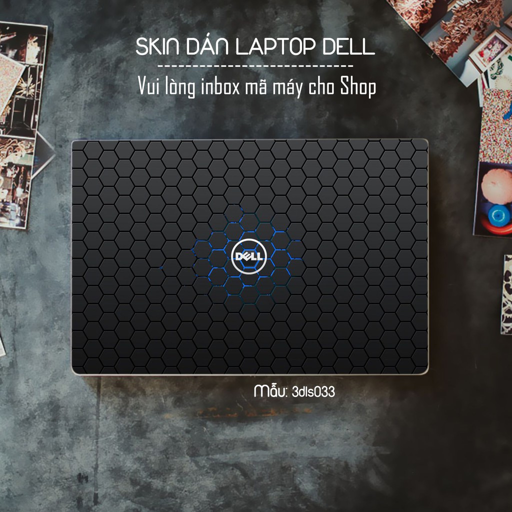Skin dán Laptop Dell in hình 3D Color