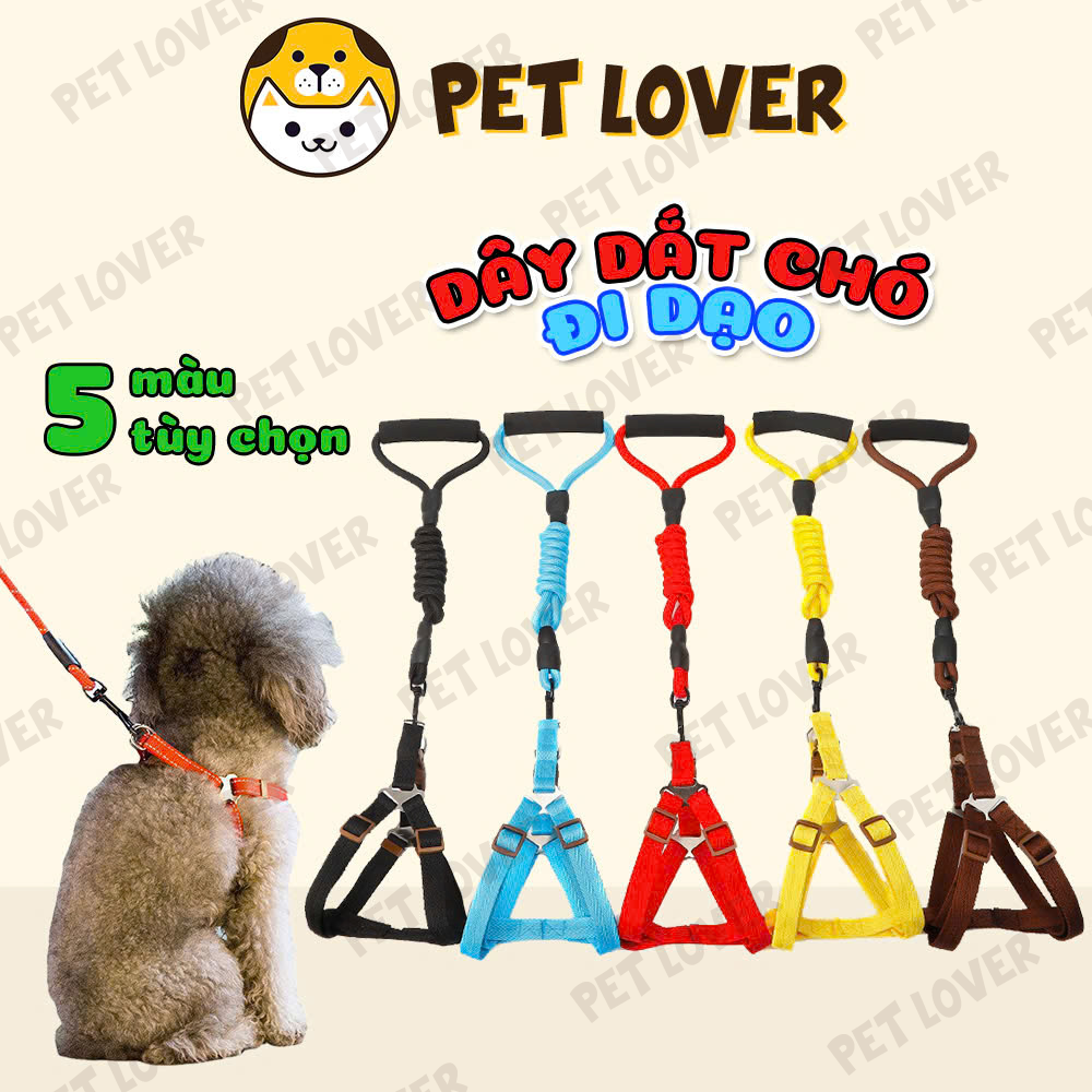 Dây dắt chó yếm dắt chó mèo chắc chắn siêu cute - Petlover