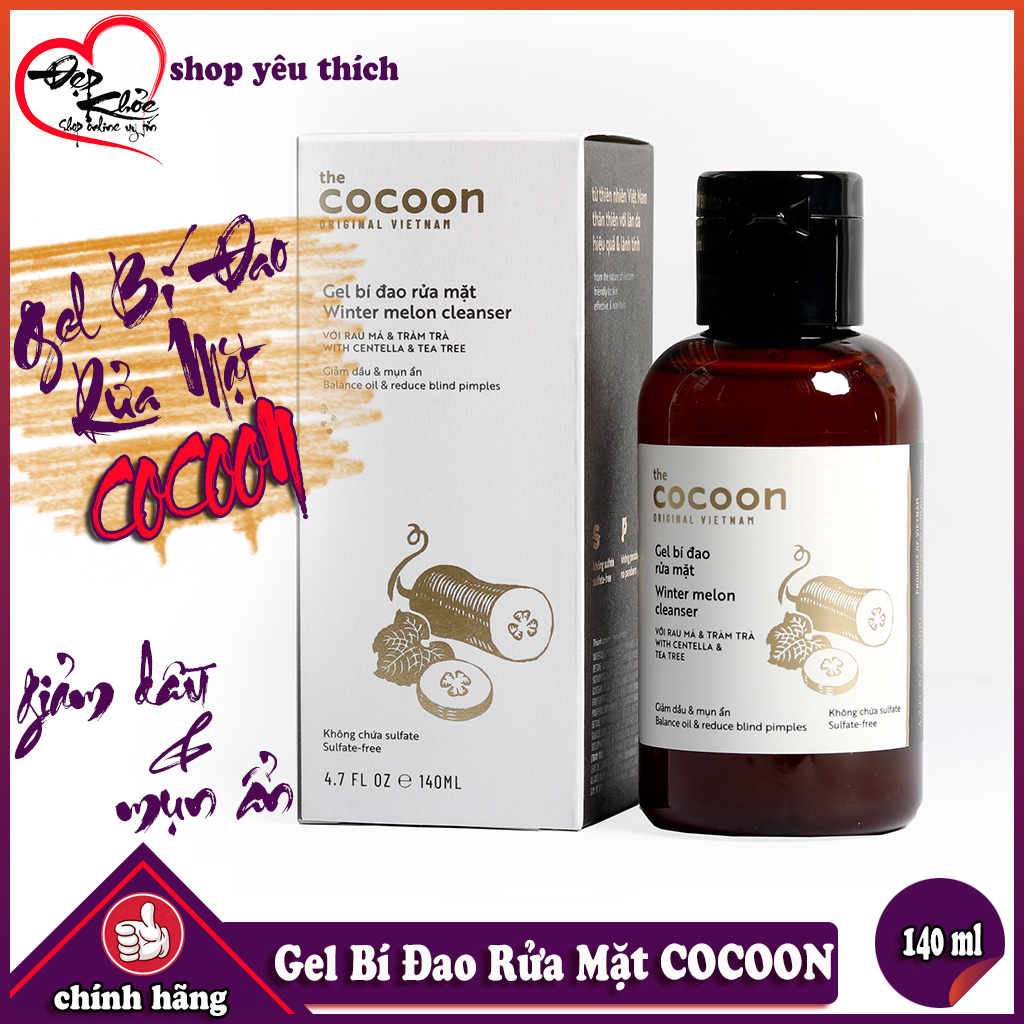 Gel Rửa Mặt Bí Đao COCOON 140ml ( Giảm Dầu Và Mụn )