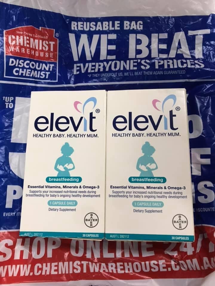 Elevit Sau Sinh Breastfeeding Của Úc 30 viên
