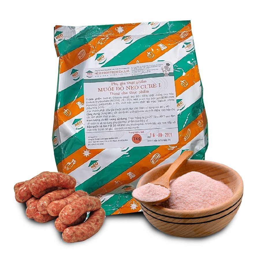 Muối đỏ làm lạp xưởng, xúc xích
