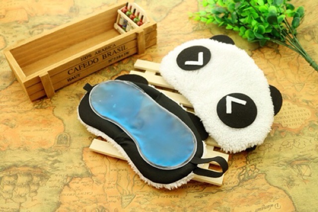Bịt mắt ngủ hình gấu trúc ( kèm túi nước)