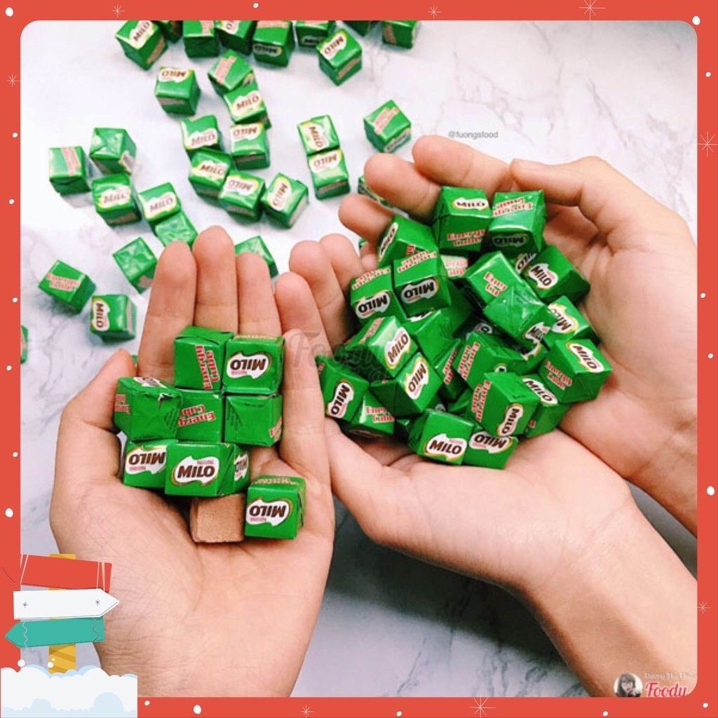 [HCM]Kẹo milo cube gói 100 viên date mới