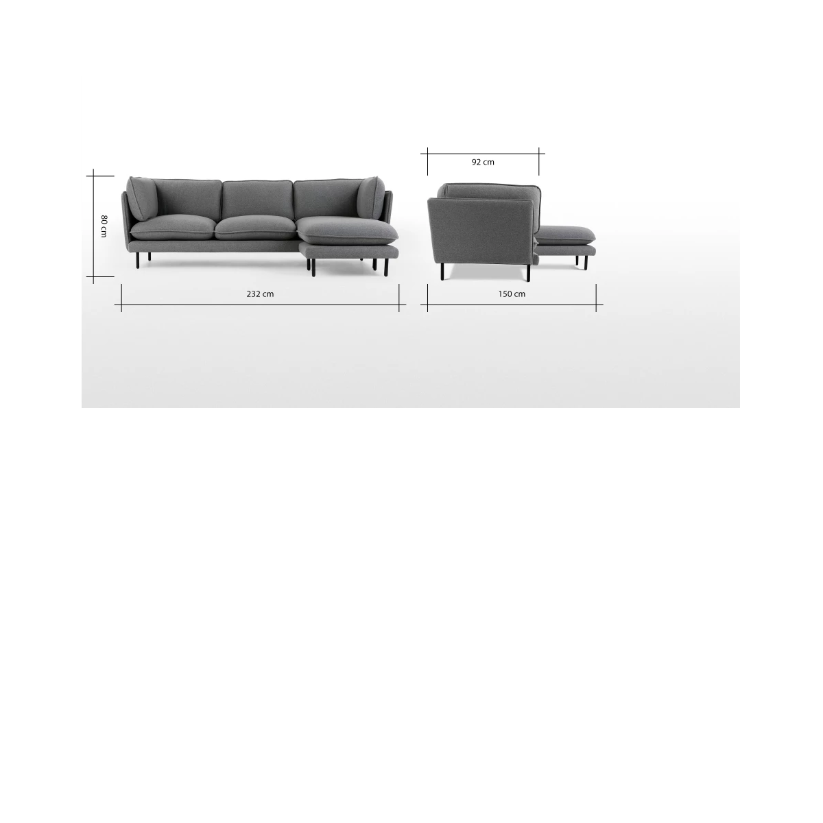 Sofa góc Klosso KGG011-X (Xám)