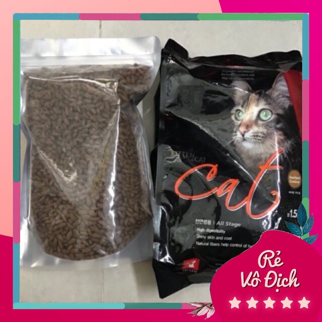 [ Túi nguyên 1.5kg mèo đen ] Hạt thức ăn cho mèo Cat's eye