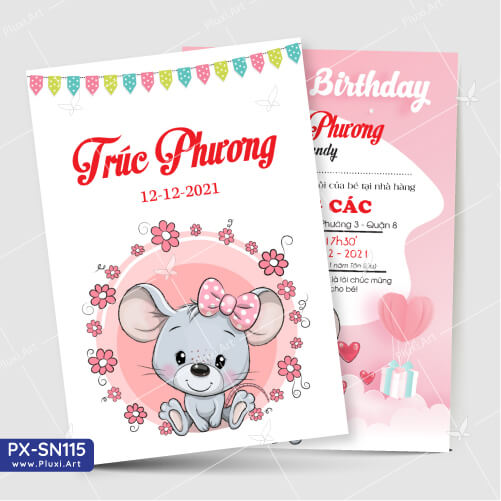 Hãy cùng nhau khám phá mẫu thiệp sinh nhật Pluxi tuyệt vời cho bé gái. Thiết kế đa dạng với các hình ảnh dễ thương của Pluxi, gam màu tinh tế. Món quà này sẽ đem lại cho người nhận cảm giác thật sự đặc biệt và ý nghĩa vào ngày sinh nhật của họ.