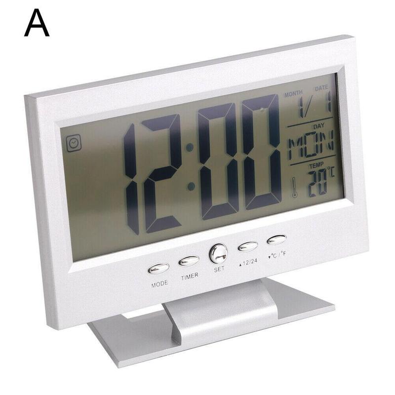 MIỄN PHÍ VẬN CHUYỂN COD Intelligent Digital Clock Weather Station Display Alarm Calendar Clock Function Wireless Temperature Humidity Meter
