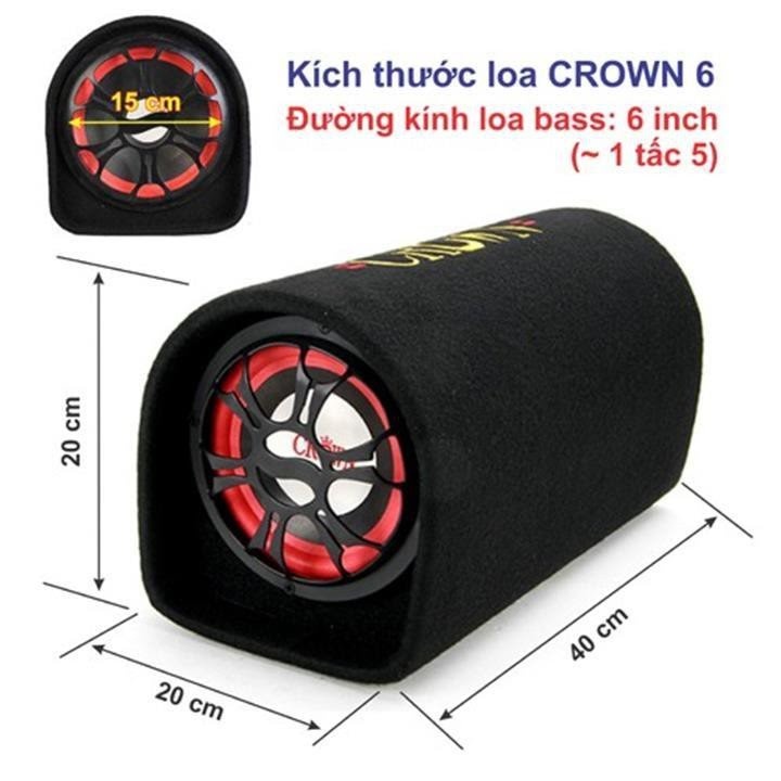 Loa nỉ Crown số 4, 5, 6, 8, 10 - Bảo hành 12 tháng