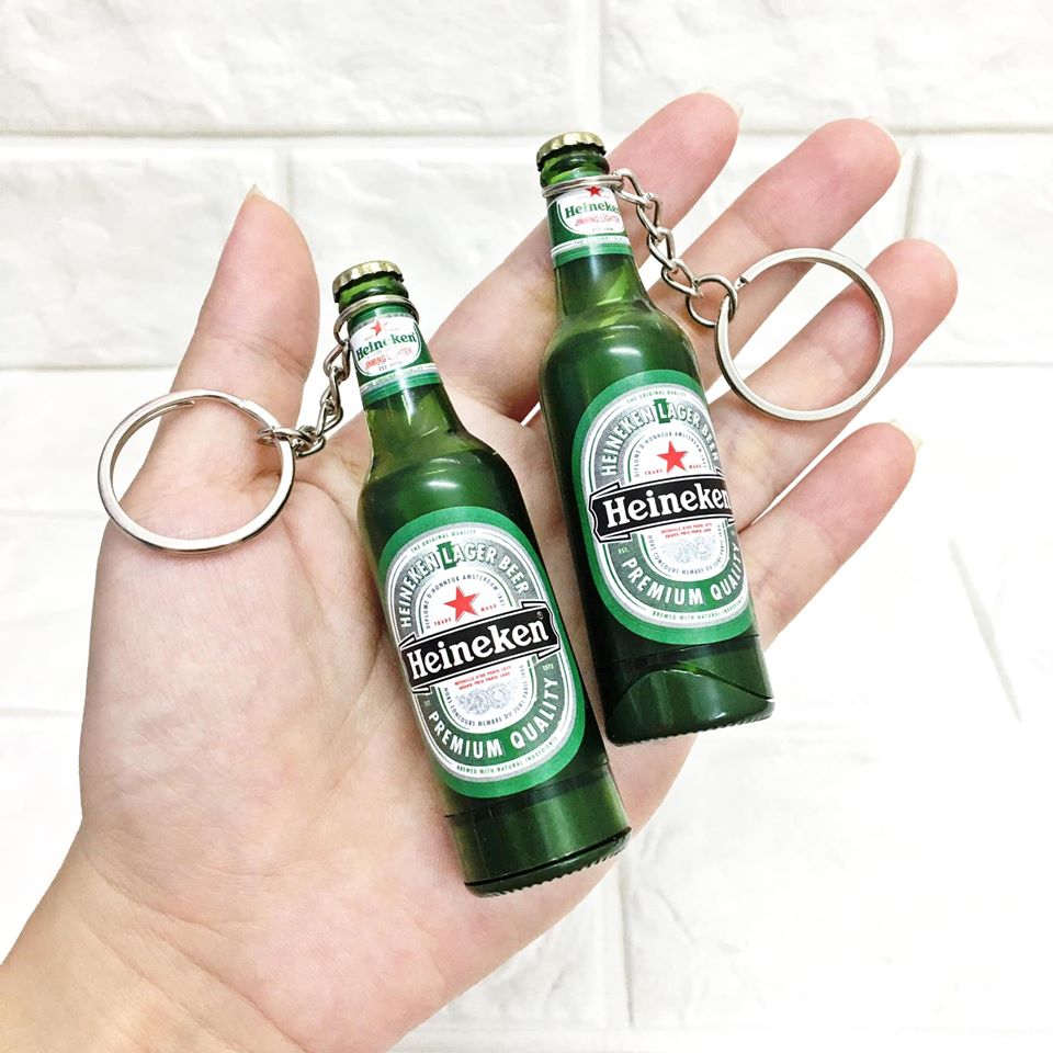 (BẬT LỬA ĐỘC LẠ) HỘT QUẸT KIÊM MÓC KHÓA MINI HÌNH CHAI NƯỚC