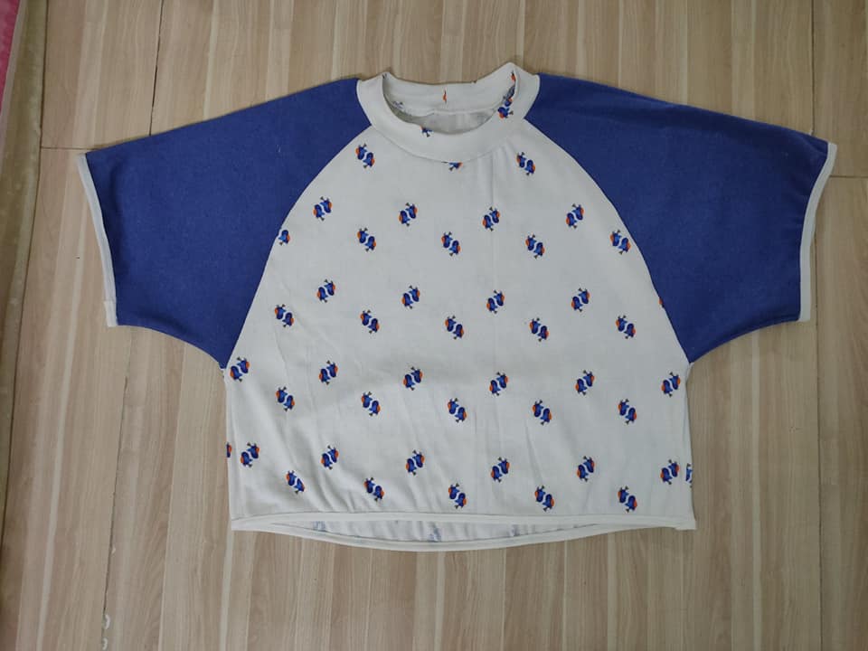 Rập Giấy U0080 - Bộ raglan Tay dơi - upsize lớn