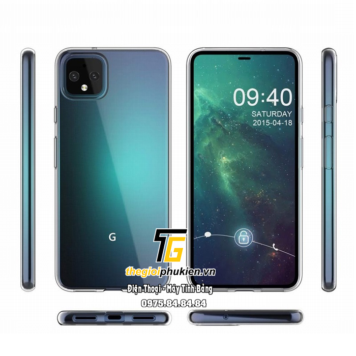 Ốp lưng silicon dẻo trong suốt Google Pixel 4XL
