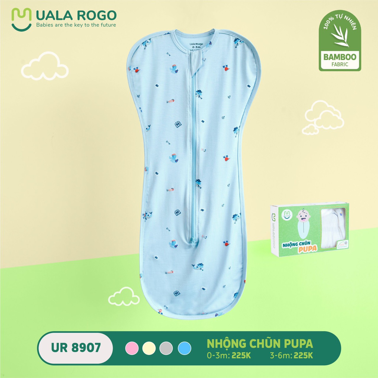 UR- Nhộng Chũn PUPA - 0-3m / 3-6m