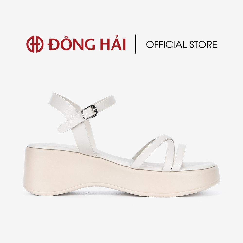 Giày sandals nữ đông hải đế xuồng quai mảnh đan chéo - s32d1