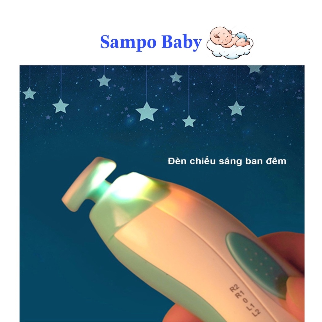 Máy cắt móng tay điện đa năng cho bé Cắt dũa móng an toàn (Tặng kèm 2 Pin)