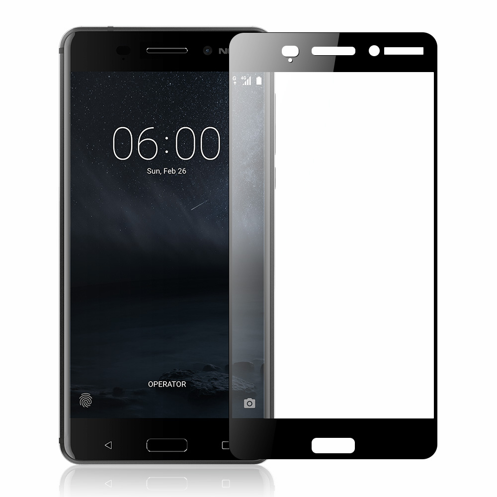 Cường lực Nokia 6 full keo full màn hạn chế vân tay