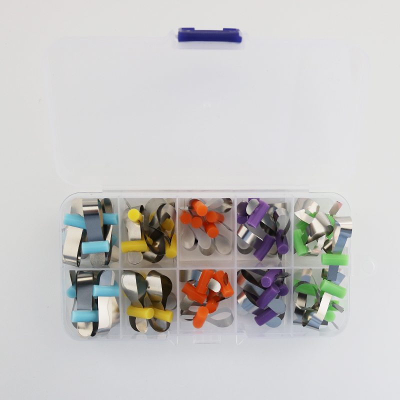 50 Pcs/Box Matrix Bands Retainerless Automatrix with Locking Latch Matrix Matrices