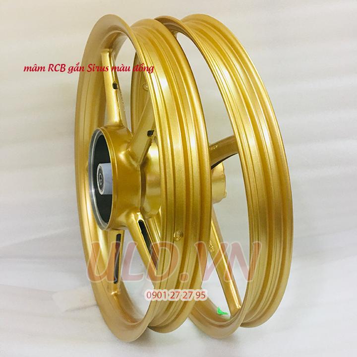 [HCM]mâm RCB zin gắn xe Sirus màu vàng đồng