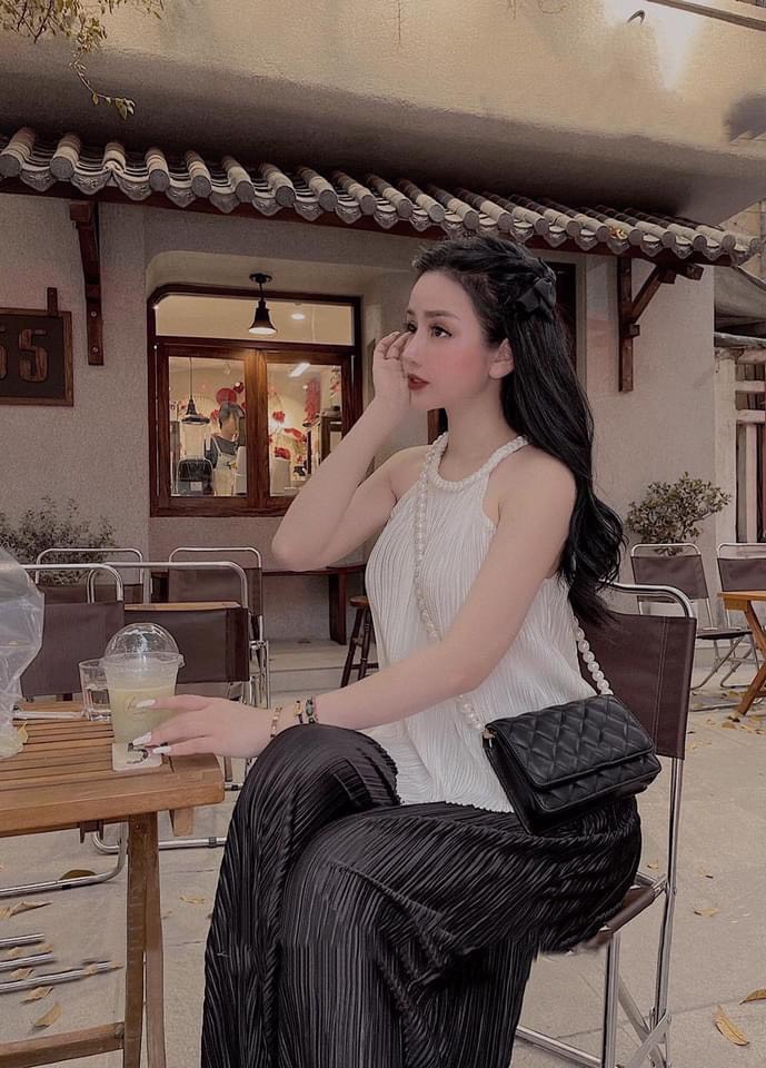Yếm lụa dập ly quần dài siêu xinh