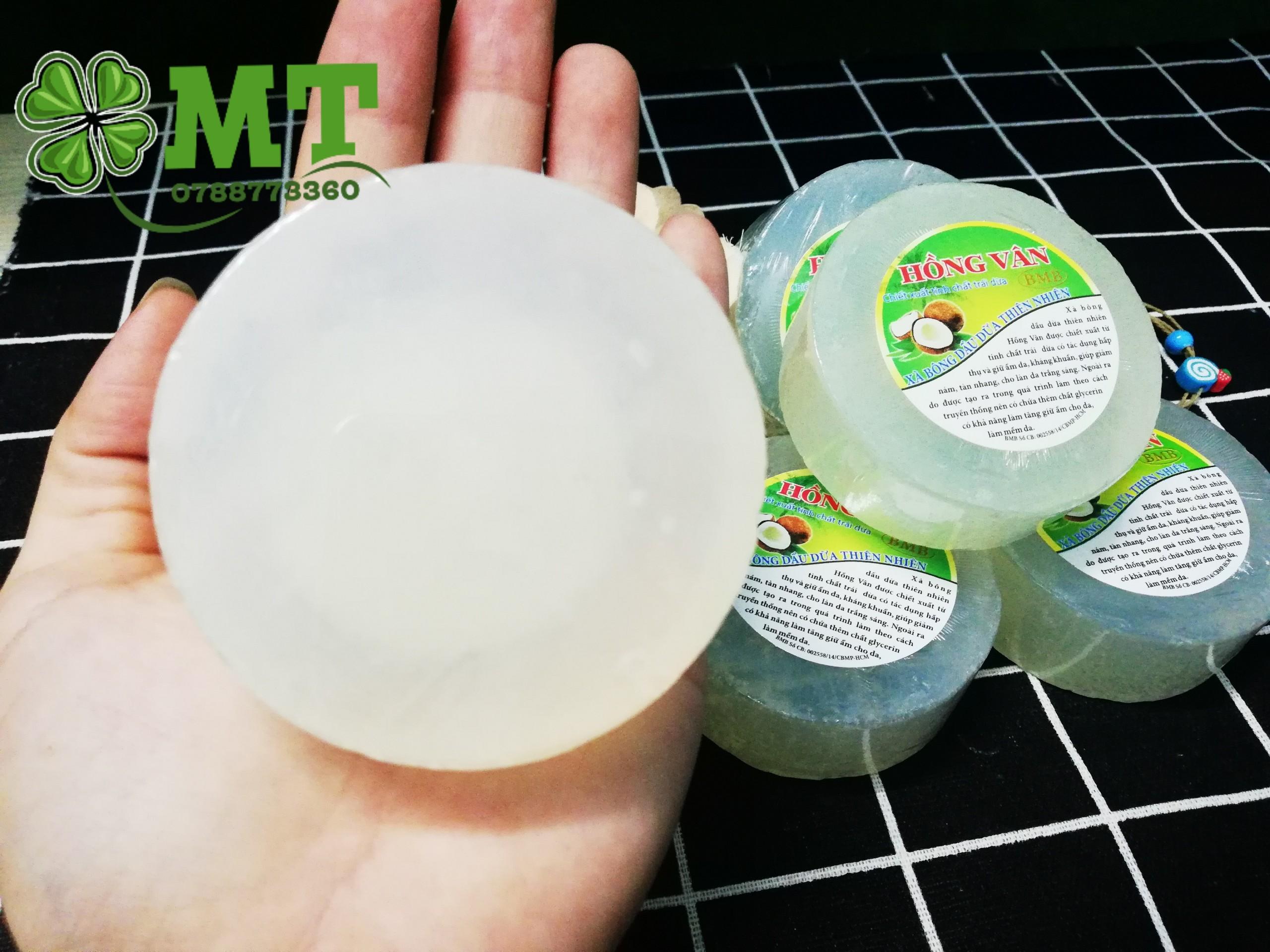 Xà bông dừa Hồng Vân 1 cục