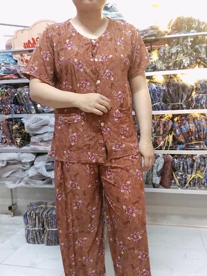 [HCM]Bộ bà già tay ngắn 2 túi